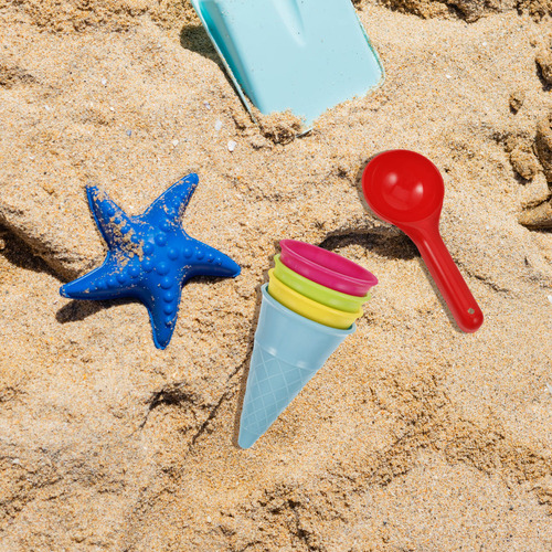 5 Piezas De Juguetes De Playa Para Niños, Arena Junto Al Mar
