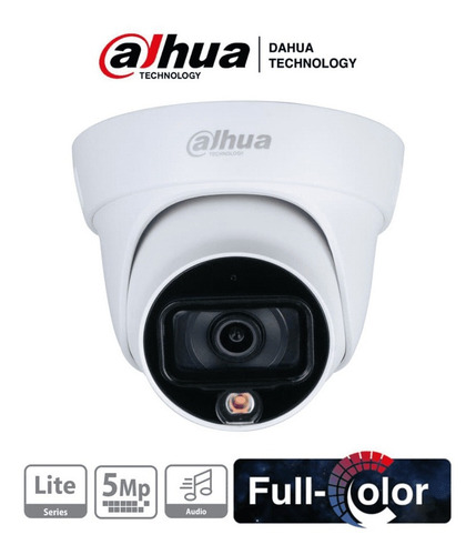 Camara Seguridad Dahua Domo 5mp 2.8 Led Audio Hdw1509tlqn-a
