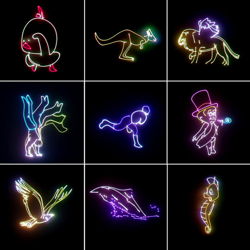 Noche De Animación De Luces De Escenario, Espectáculo Decora