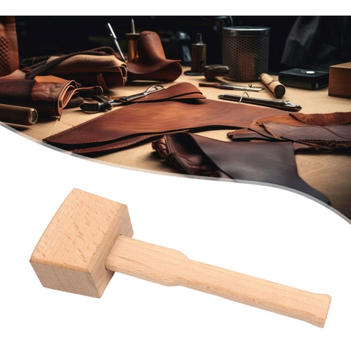 3 Mazo De Madera Con Mango, Martillo De Madera Para Trabajos