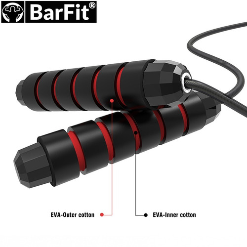 Imagen 7 de 10 de Cuerda De Saltar Profesional Regulable Marca Barfit