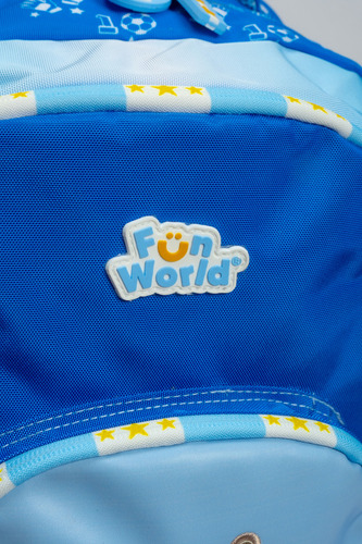 Mochila Fw Fun World Fanatic Escolar 17'' 43x14x31 Cm Color Celeste