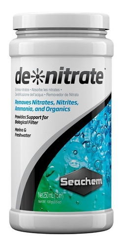 De Nitrate Seachem 250ml Elimina Nitrito Nitrato Amonía Poly