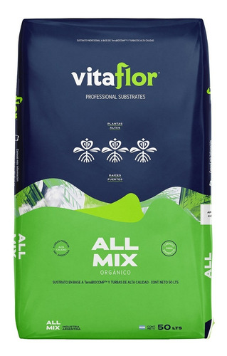 Sustrato Vitaflor Allmix 50 Litros Terrafertil Orgánico