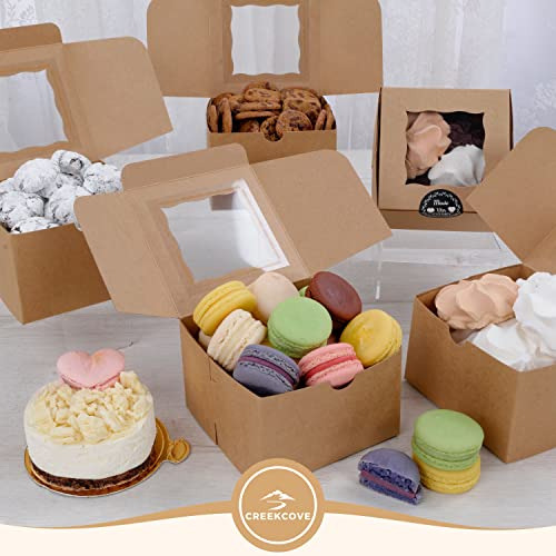 Creekcove 4.5 X 4.5 X 3 Pulgadas Cajas Para Panadería, Paque