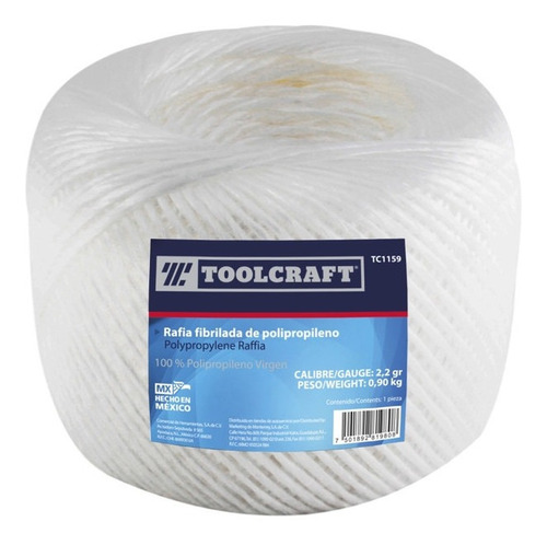 Rafia Blanca 4.0gr/m (rollo 4.4kg) Toolcraft Tc3884