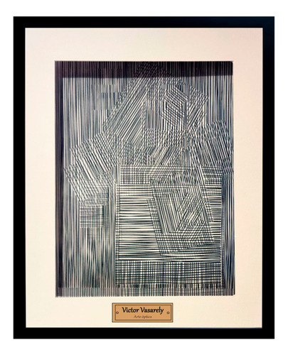 Victor Vasarely Silencio 23  X 29 Cm