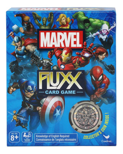 Marvel Fluxx Juego De Cartas Con Monedas De Coleccionista