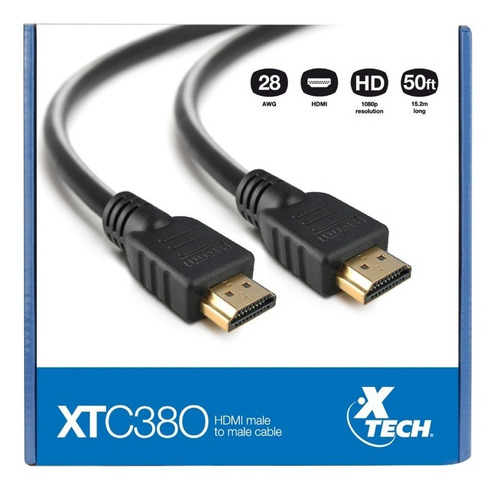 Cable Hdmi Macho/macho, 15 Metros, Xtech Xtc-380