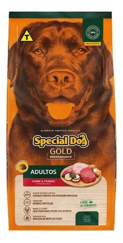 Ração Special Dog Gold Frango E Carne Cães Adultos 10 Kg