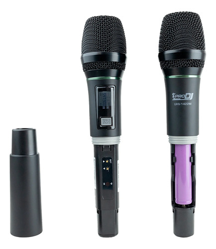 Micrófono Inalámbrico Pro Dj Uhv-1422m Batería De Litio
