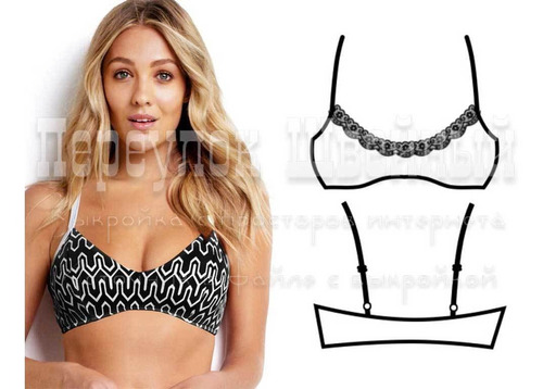 Patrón Molde Lencería Bralette Melissa | MercadoLibre