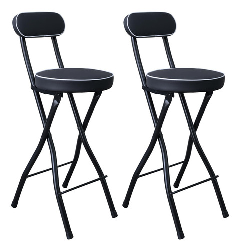 Uwear Taburete De Bar Plegable Con Respaldo Taburetes