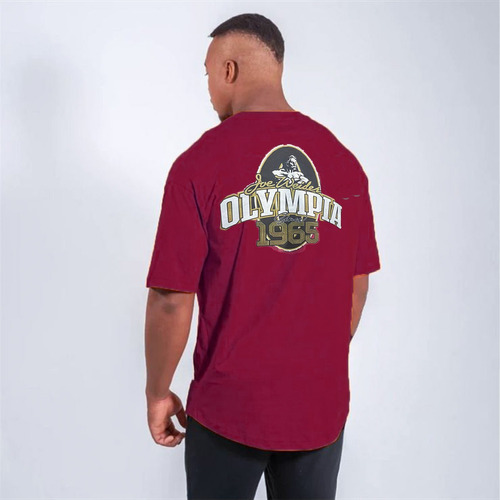 Camiseta Holgada De Algodon Oberzise Para Gimnasio