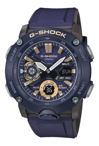 Reloj Casio G-shock Anadigi Carbon GA-2000-2ADR para hombre