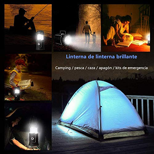 Ruiyue Luz De Camping, 6+1 Led Linterna Solar Linterna