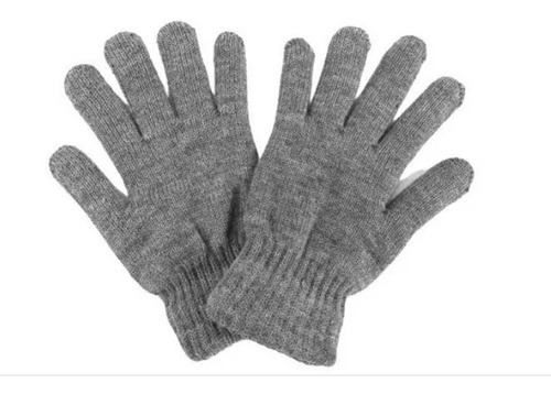 Guantes Lisos Ropa Termica Proteccion Invierno Frio Gris