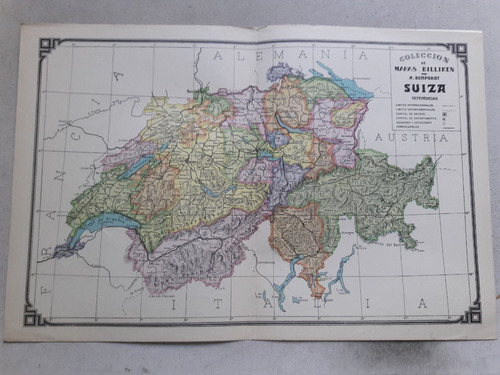 Lamina Coleccion De Mapas Billiken Suiza Por Bemporat