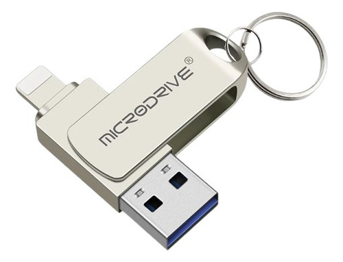 Memoria USB MicroDrive Iron Man 64GB 3.0 plateado