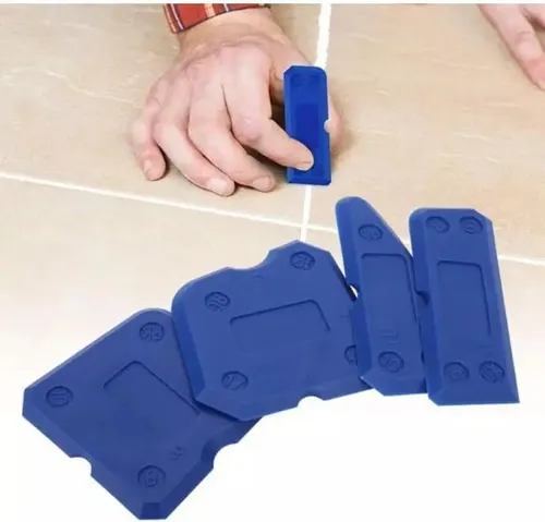 Kit De Reparación De Juntas Para Azulejos - 2 Packs De Lechada Gris Autoendurecible + Espátula - Fácil Aplicación, Resistente Al Agua