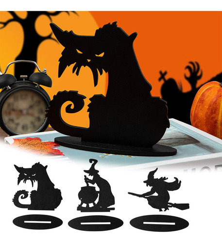 Decoración De Silueta De Halloween Divertida Para Escoba De