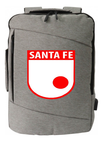 Morral Espalda Indep Santa Fe Maleta Portafolio Gris