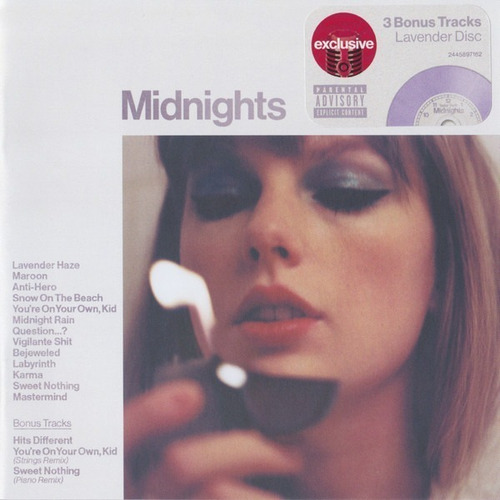 Imagen 1 de 3 de Taylor Swift Midnights Cd Target Bonus Track Color Nuevo