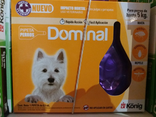 Pipeta Dominal Repelente Antipulgas Perro Chico Envío Gratis