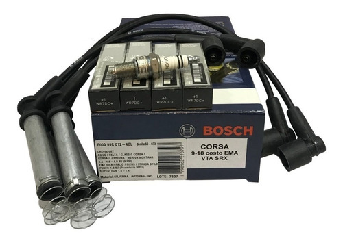 Kit Cables Y Bujias Bosch Fiat Idea 1.8 8v