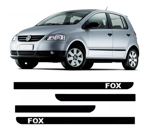 Jogo De Friso Lateral Borrachão Vw Fox 2003 Á 2008 2009 20