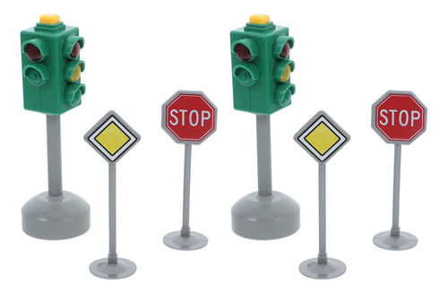 Kit De 2 Juegos De Maquetas De Juguetes De Tráfico Realistas