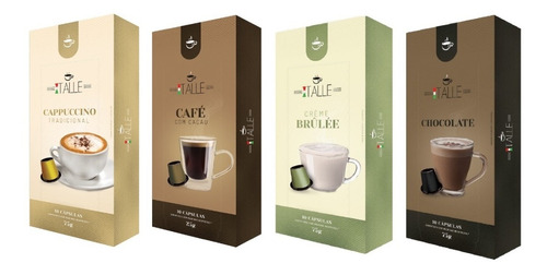 Capsulas Chocolate Cappuccino Nespresso Café  Italle 40 Und