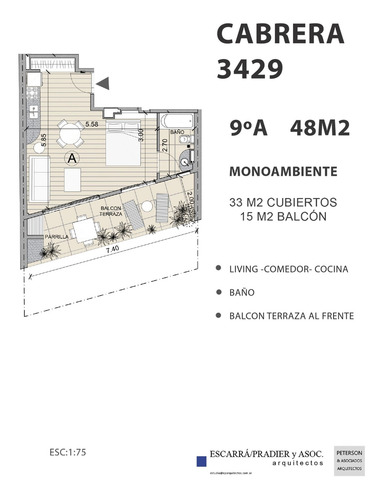 Imagen 14 de 21 de Venta Depto Monoambiente En Palermo Emprendimiento