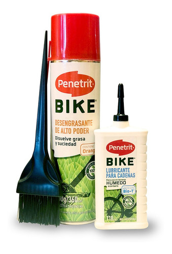 Kit Basico Mantenimiento Bicicleta Penetrit Humedo - Racer