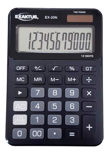 Calculadora Electronica Exaktus Ex-20n Negro