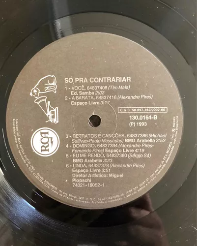 UNBOXING: Só Pra Contrariar 1993 LP, K7 e CD (Que Se Chama Amor