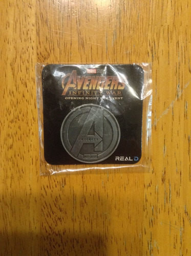 Marvel Avengers Infinity War Moneda Medalla Metalica Amc Usa