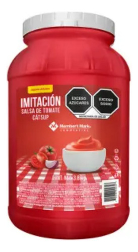 2 Pza Imitación Salsa De Tomate Catsup Member's Mark 3.8 Kg