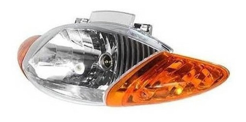 Optica Faro Delantero Cristal Ambar Motomel Blitz Tunning