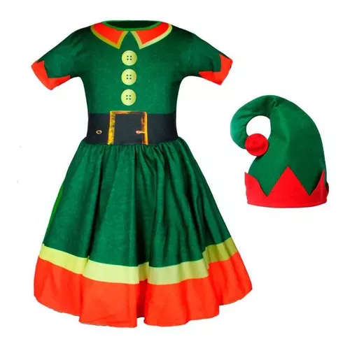 Conjunto de acessórios para duendes de Natal | Roupa de duende de  Natal,Acessórios de duendes de Natal, roupas para meninas e crianças Maijia