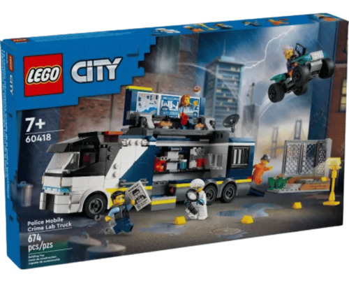 Lego City Caminhão De Pericia Móvel Da Policia 674 Pçs 60418