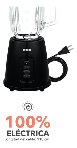 Rca Licuadora Con 2 Velocidades Rc-l2 Color Negro
