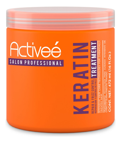 Tratamiento Capilar Activee Keratine Intensivo Libre De Sal