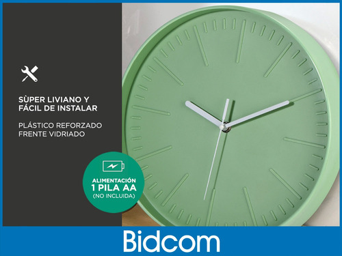 Imagen 5 de 8 de Reloj De Pared Moderno Minimalista Grande Clásico Gadnic