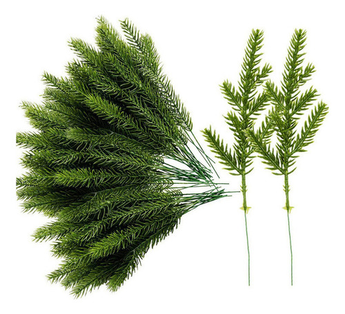 60pcs Paquetes De Agujas De Pino Artificiales Para Ramas