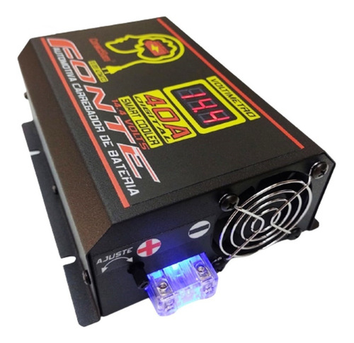 Imagem 2 de 4 de Fonte Automotiva Conectsom 40 Amperes Com Voltímetro Bivolt