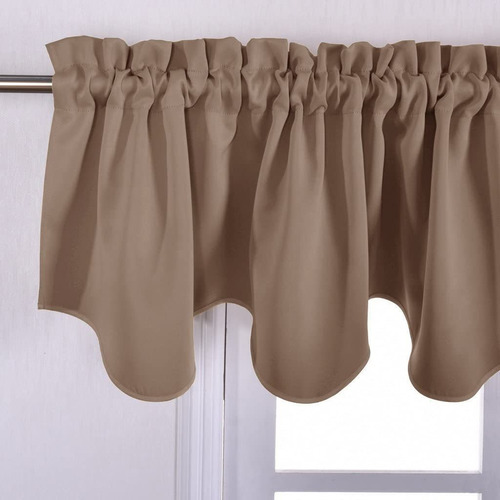 Cenefa Opaca Para Dormitorio, 52 X 18 Pulgadas, Bolsill...