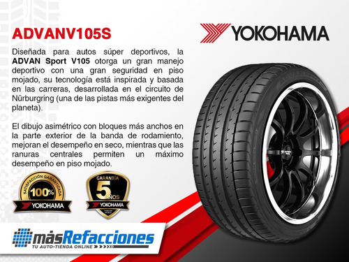 Par De Llantas Yokohama Advanv105s 265/30zr20 94(y)