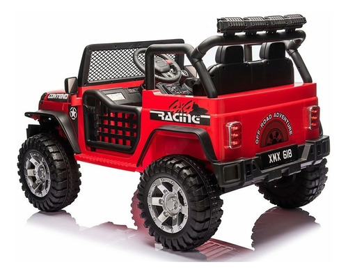 Carro A Batería Jeep 5 Motores 4x4 Pantalla Llantas Jebe