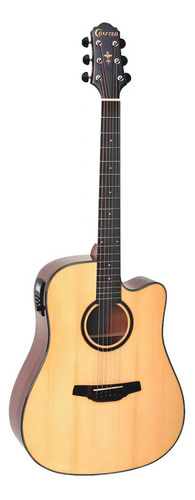 Violão Crafter Hd-250ce Aço Folk Cutaway Equalizador Pl-t Nv Orientação Da Mão Destro Cor Natural